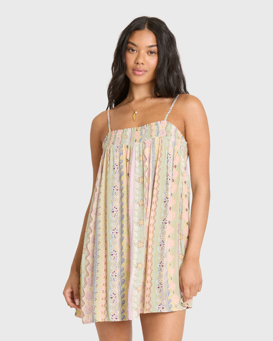 Billabong Women's Dream Of Me Mini Dress - Smoke Green