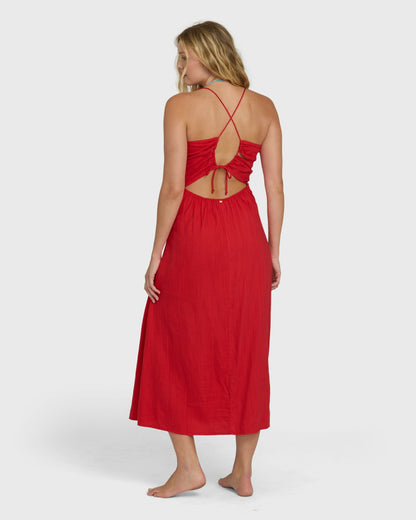 Billabong Women's Take It Back Maxi Dress - Fiesta Red