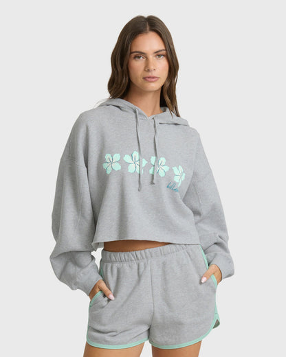 Billabong Women's Palmer Hood Pullover Hoodie - Heather Gray