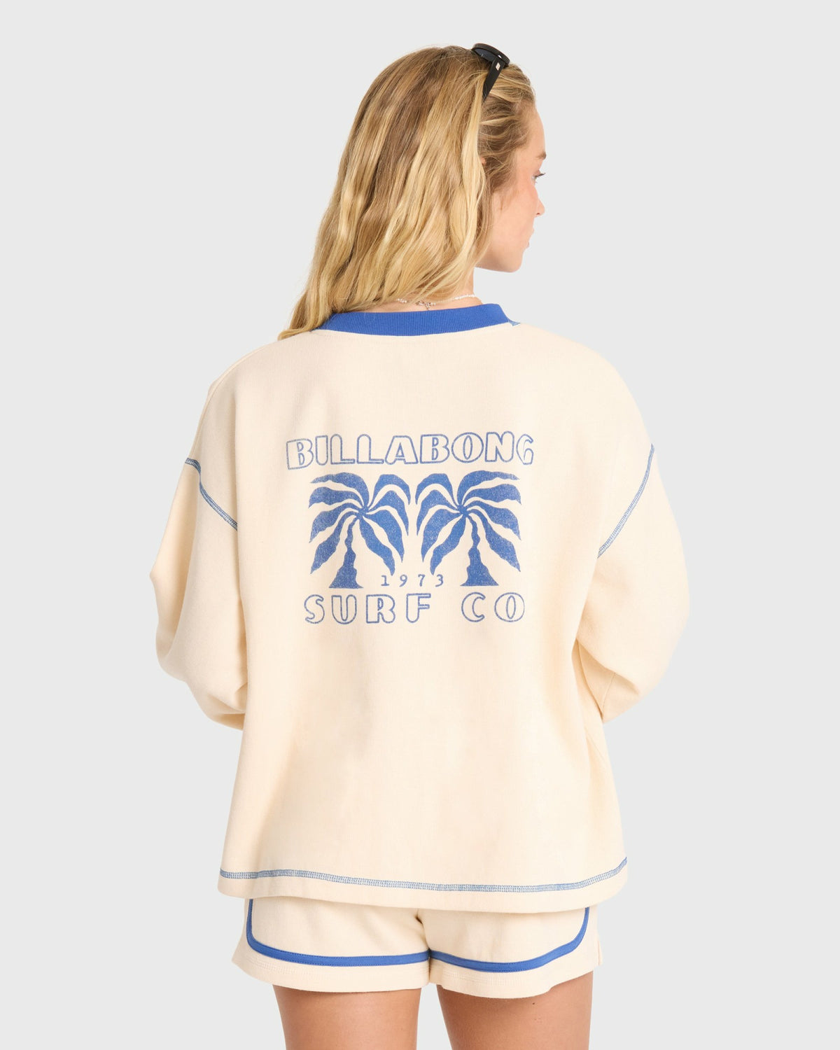 Billabong Women's Back To It Crewneck Sweatshirt - White Cap