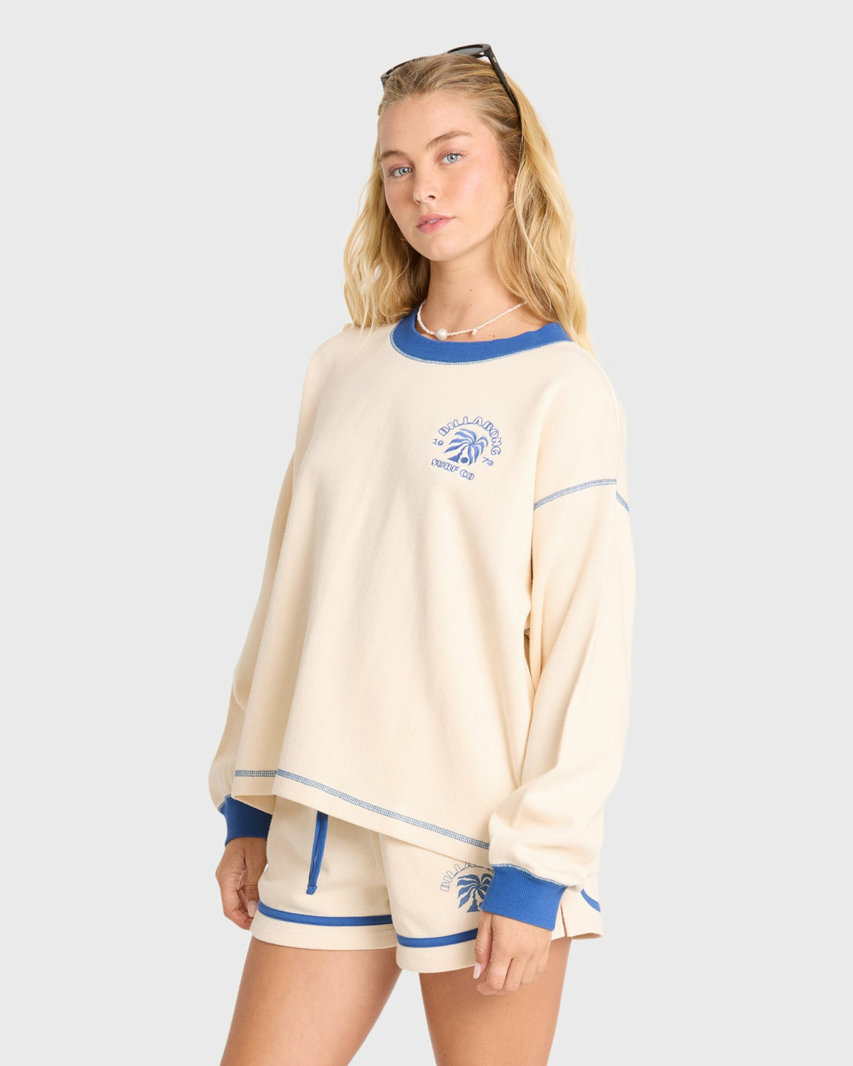 Billabong Women's Back To It Fleece Shorts - White Cap