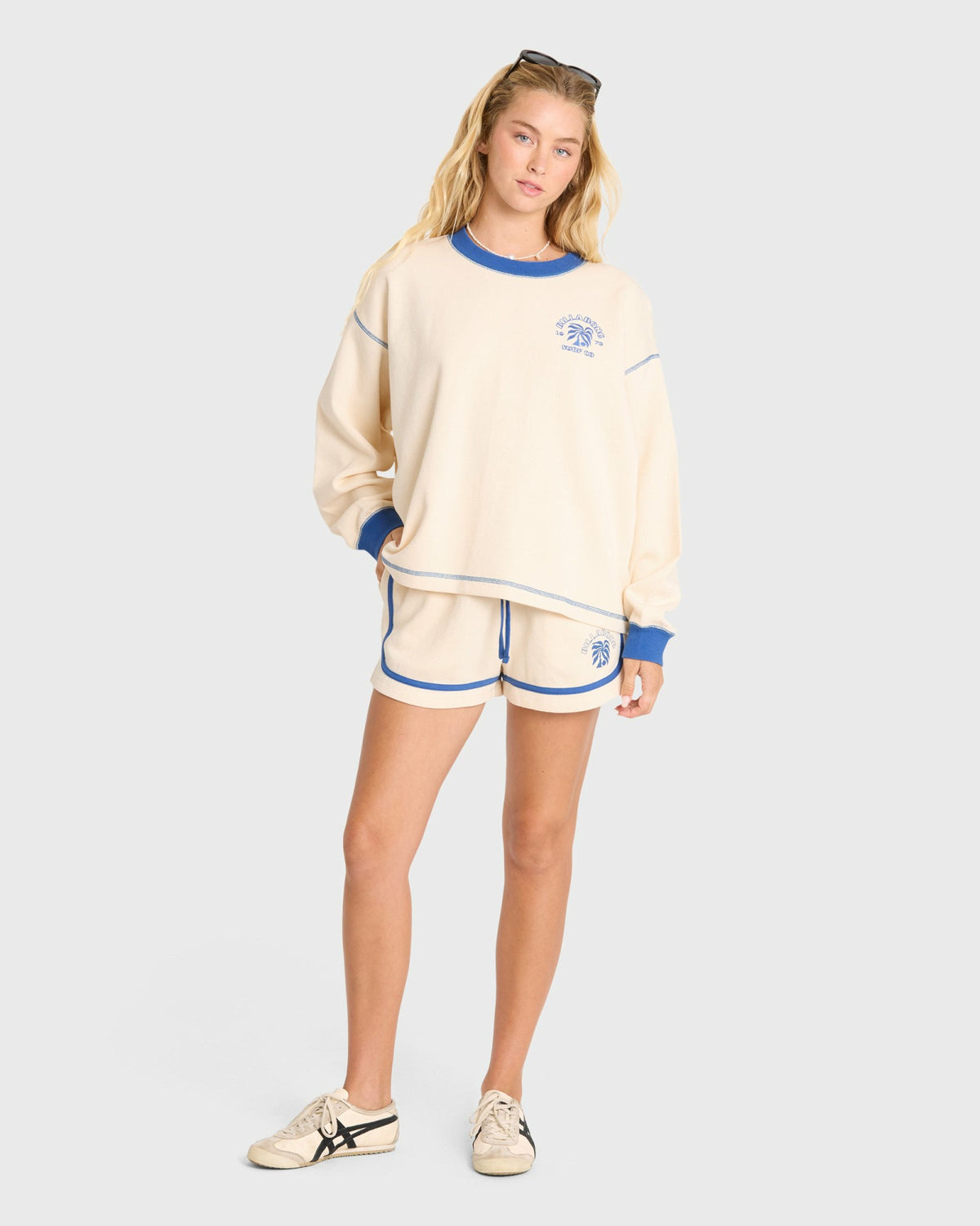 Billabong Women's Back To It Fleece Shorts - White Cap