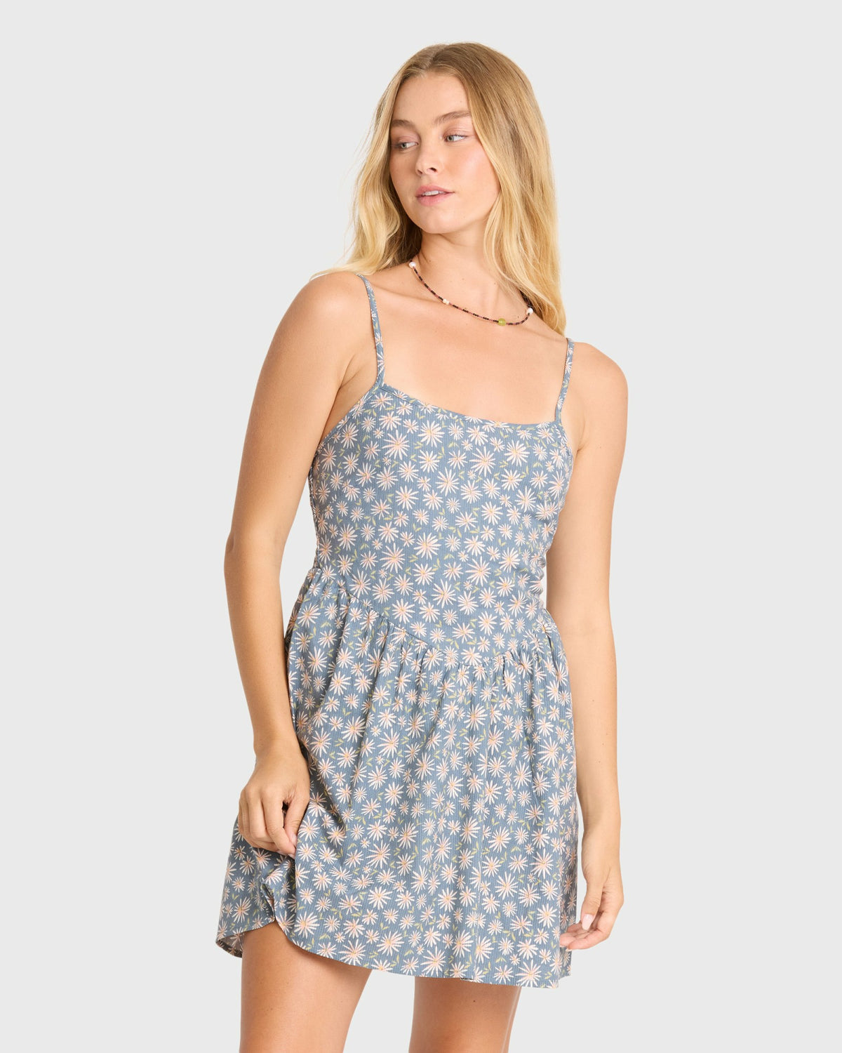 Billabong Women's Lil Florals Mini Dress - Blue Smoke