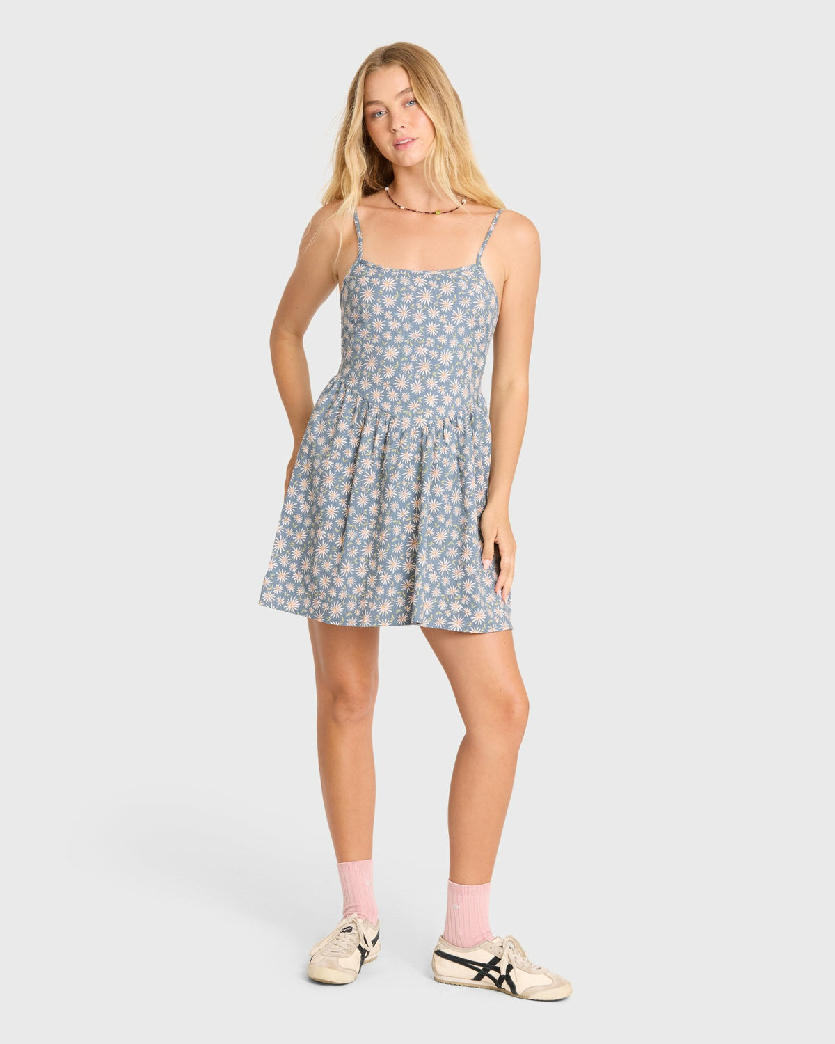 Billabong Women's Lil Florals Mini Dress - Blue Smoke