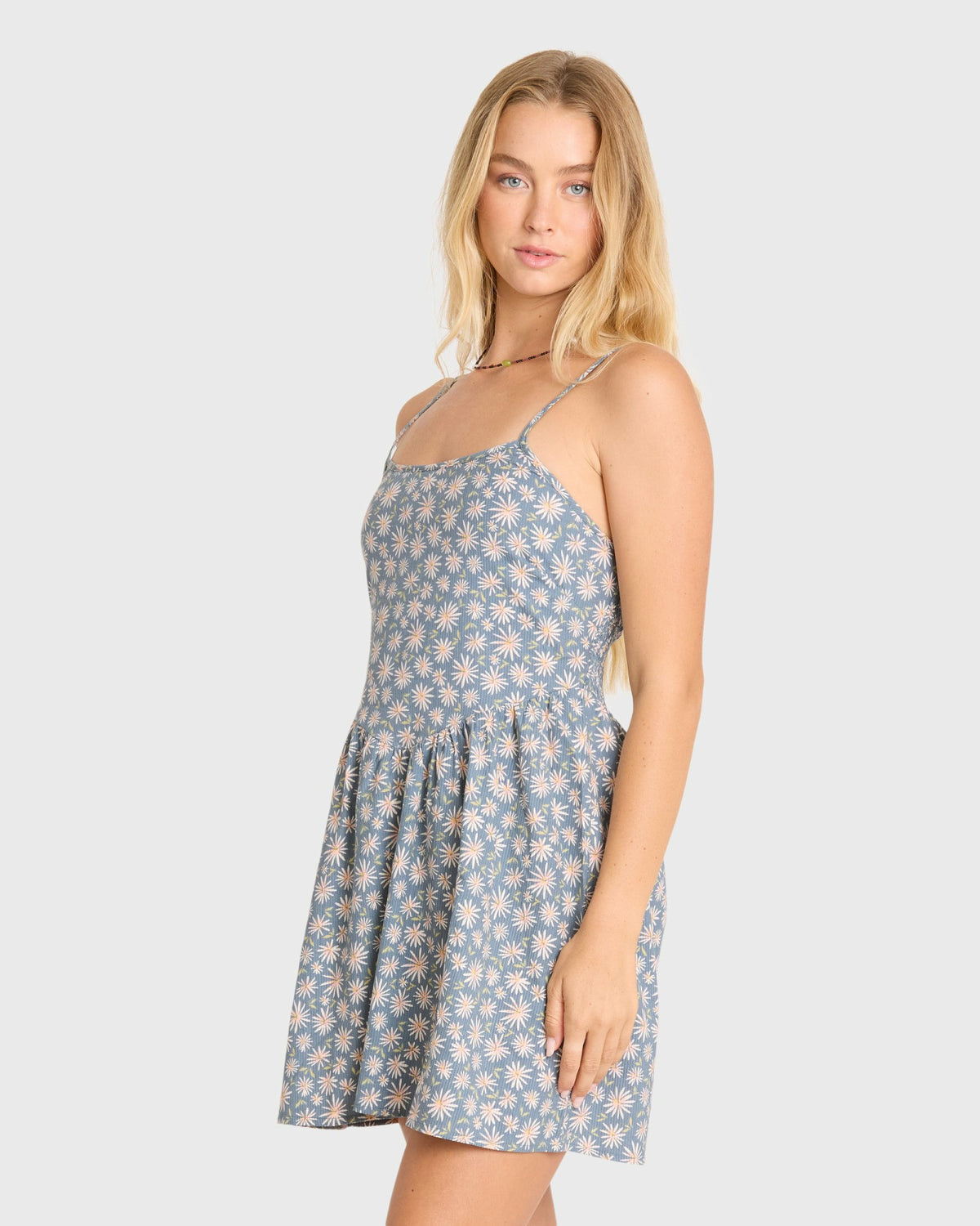 Billabong Women's Lil Florals Mini Dress - Blue Smoke