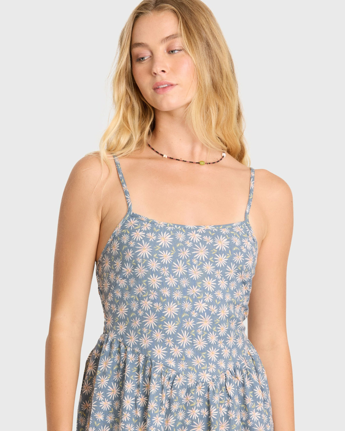 Billabong Women's Lil Florals Mini Dress - Blue Smoke
