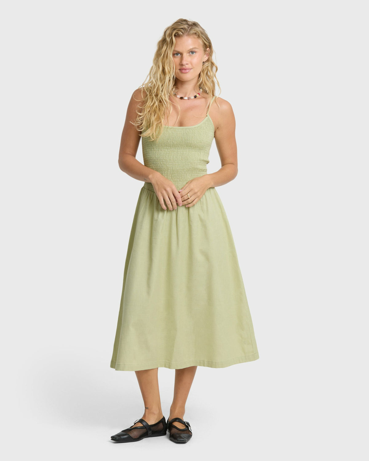 Billabong Women's Hidden Cove Midi Dress - Smoke Green