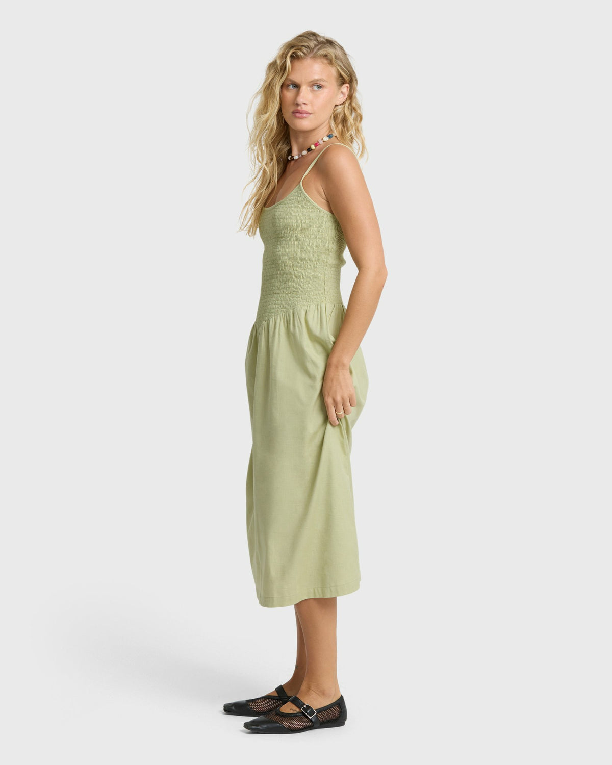 Billabong Women's Hidden Cove Midi Dress - Smoke Green