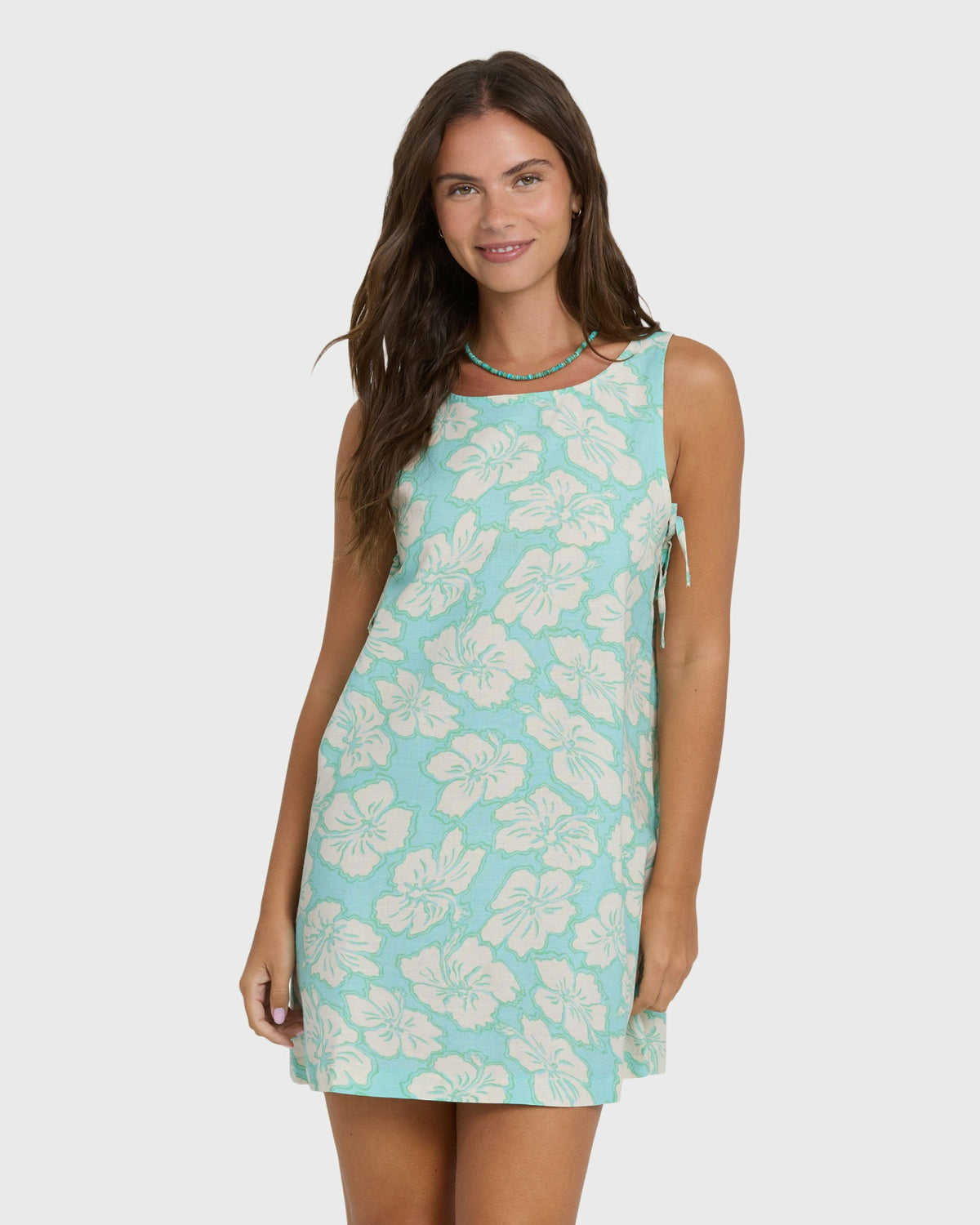 Billabong Women's Hibiscus Heaven Mini Dress - Waterfall