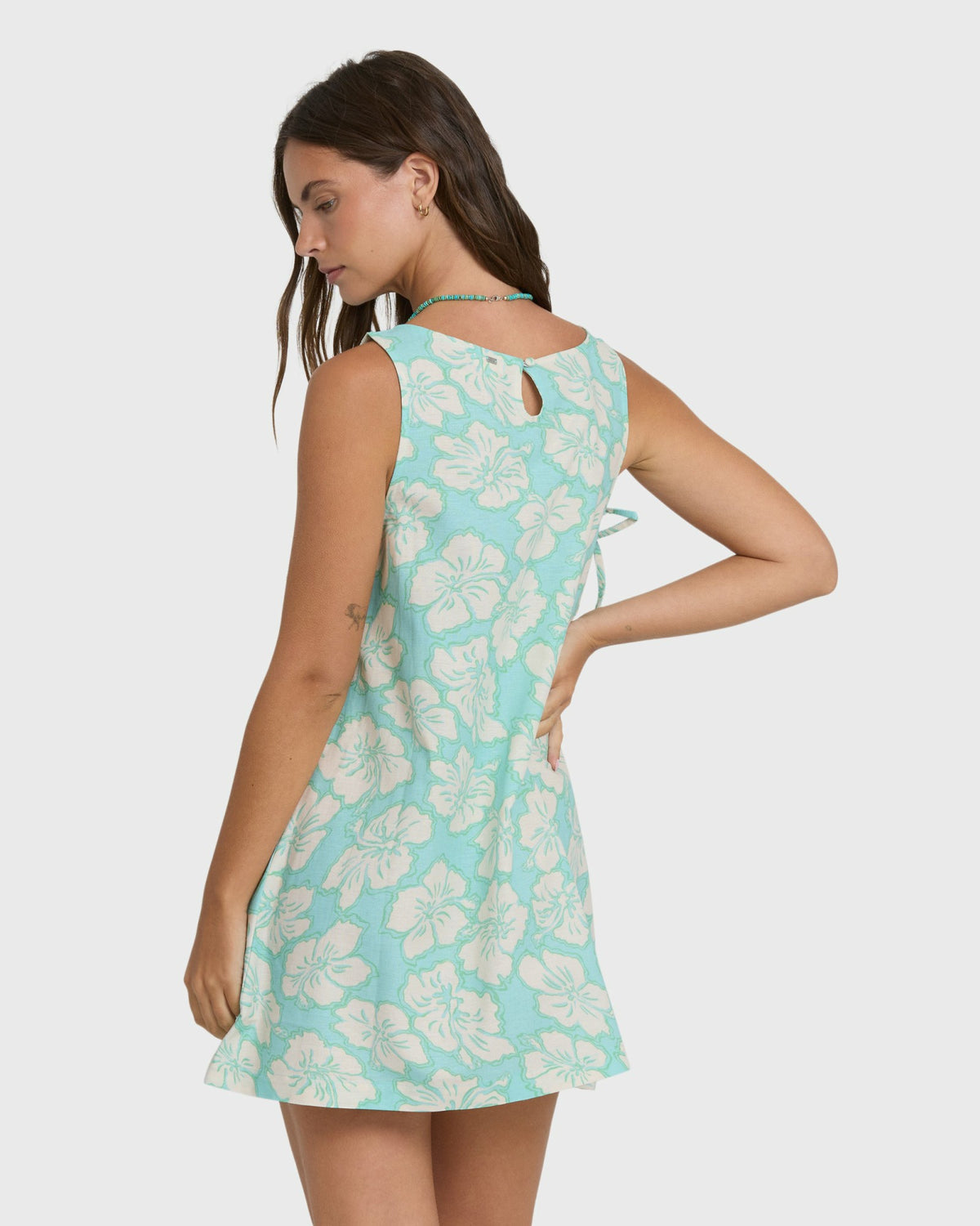Billabong Women's Hibiscus Heaven Mini Dress - Waterfall