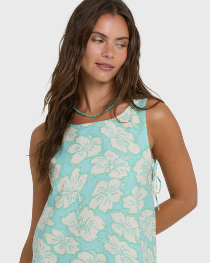 Billabong Women's Hibiscus Heaven Mini Dress - Waterfall
