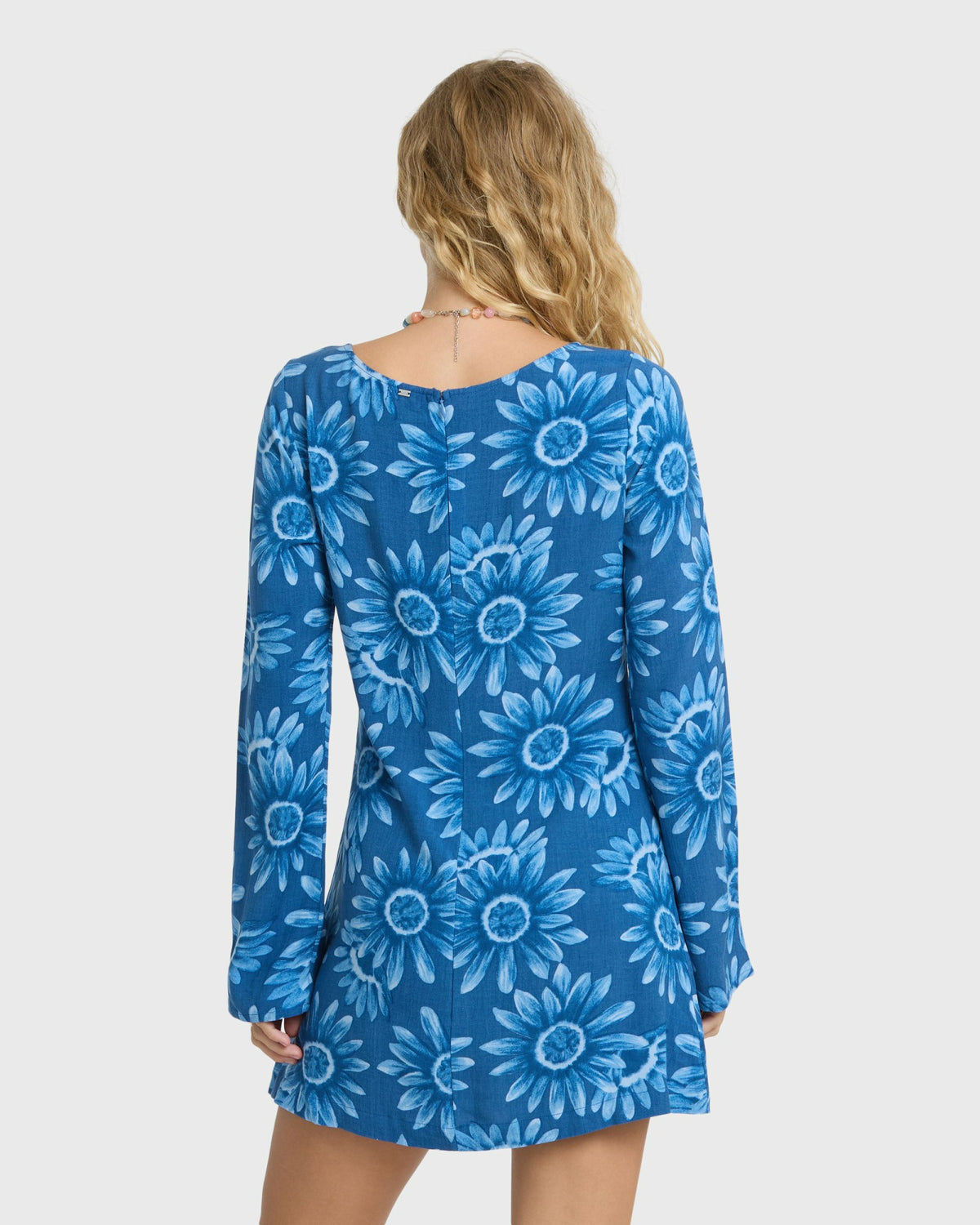 Billabong Women's Way Out West Long Sleeve Mini Dress - True Navy