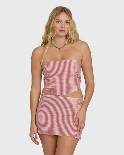 Billabong Women's So Micro Tank Top - Pink Sunset