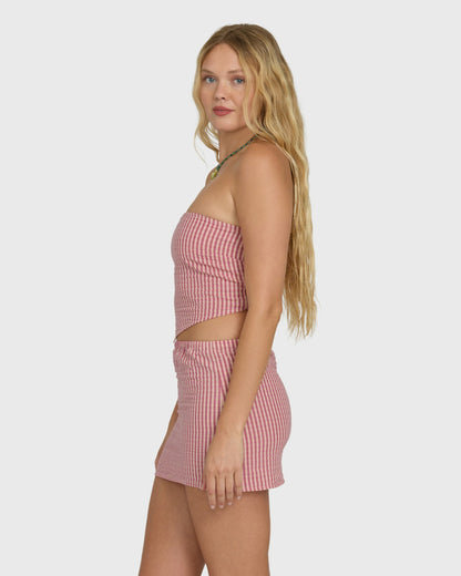 Billabong Women's So Micro Mini Skirt - Pink Sunset