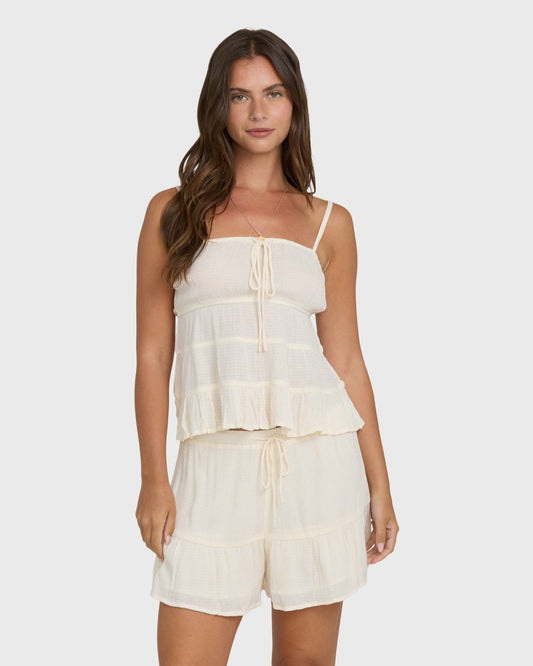 Billabong Women's Sol Mate Tank Top - White Cap