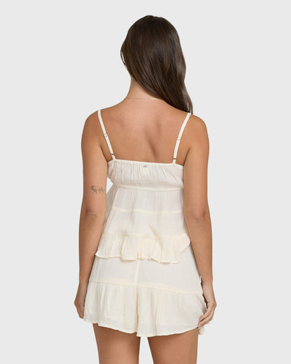 Billabong Women's Sol Mate Mini Woven Shorts - White Cap