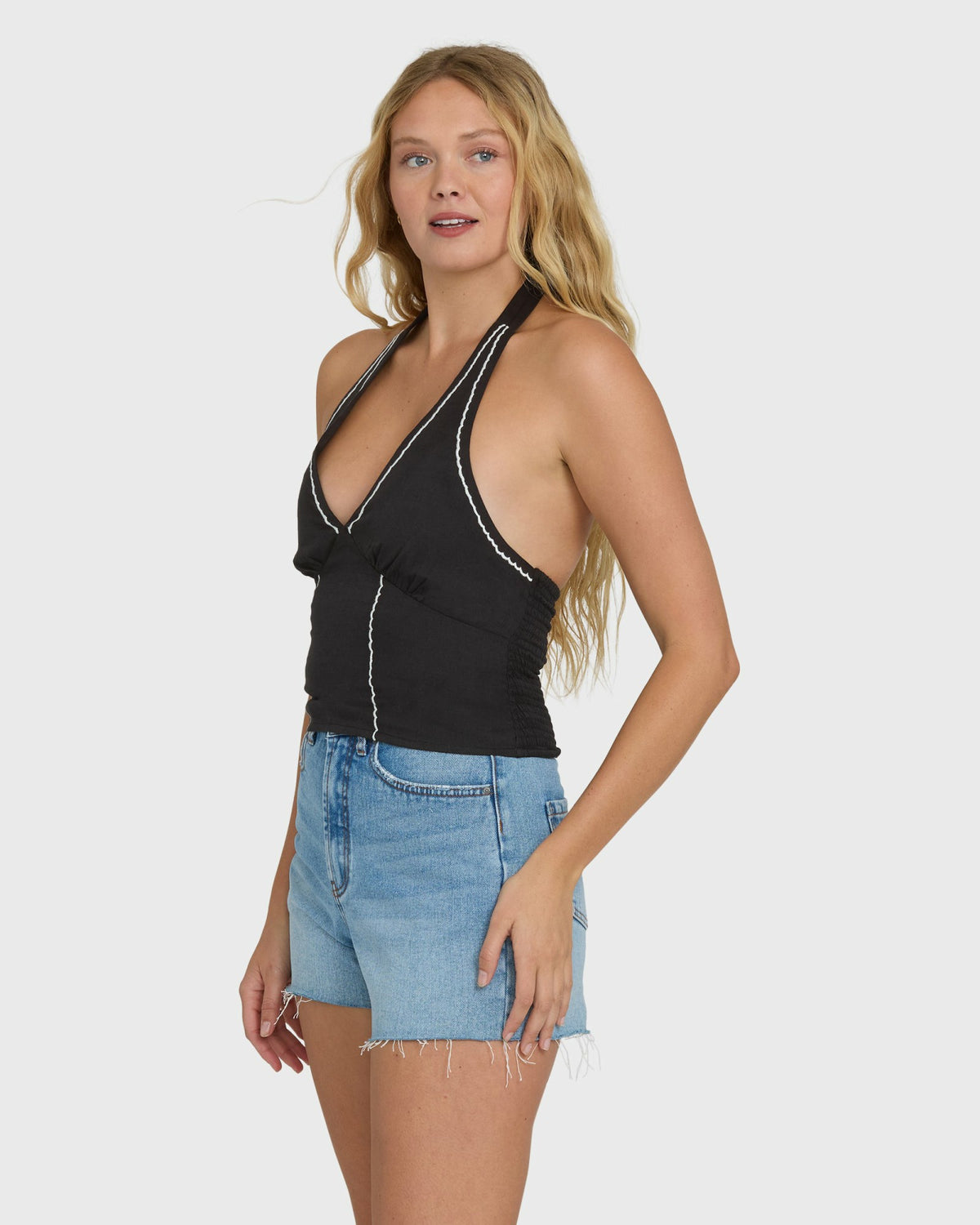 Billabong Women's Sunny Sometimes Solid Tank Top - Black Sands