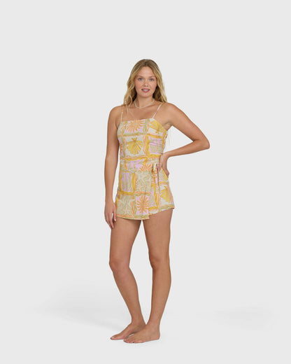 Billabong Women's Your Crush Printed Mini Skort - Sweet Lilac