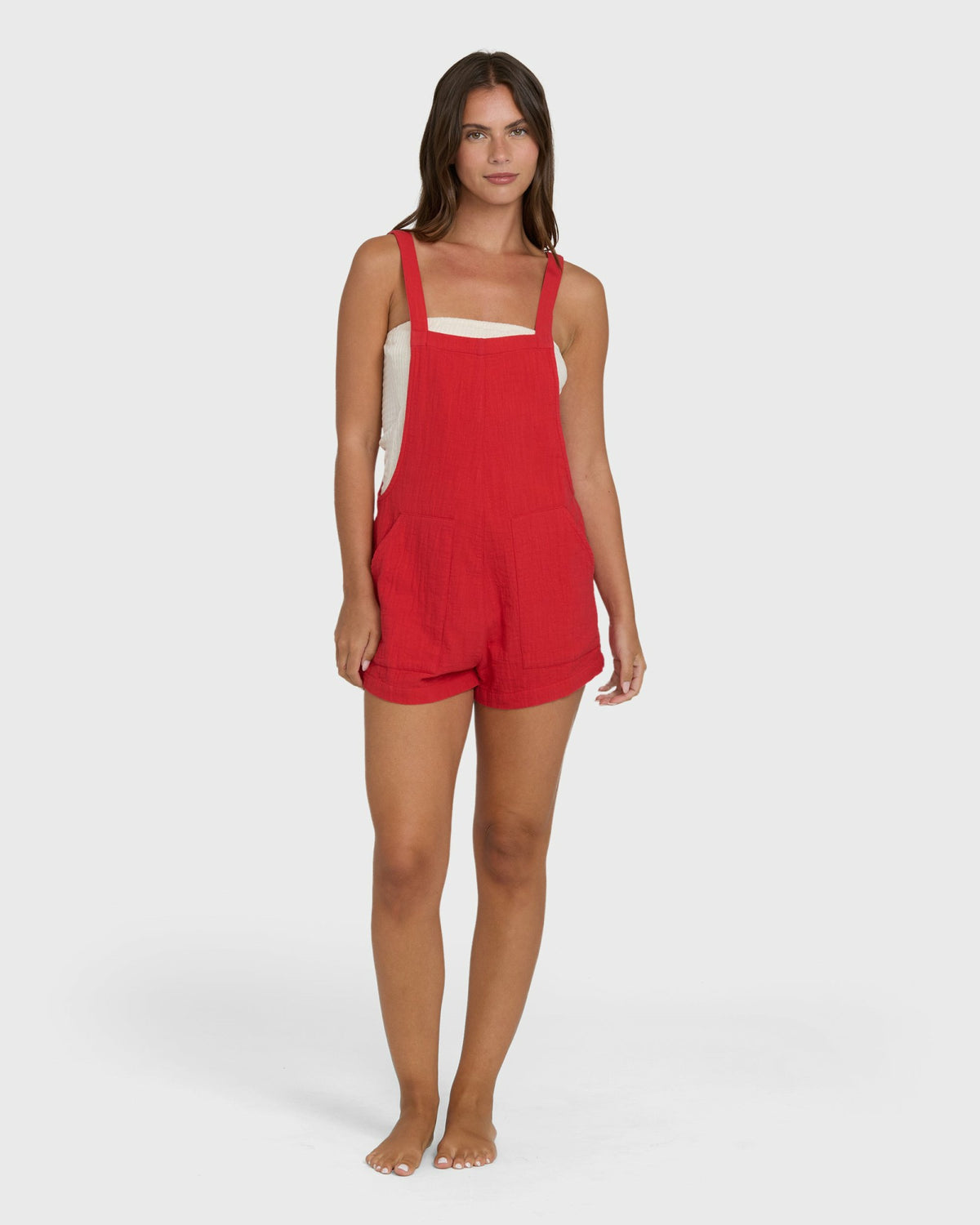 Billabong Women's Beach Crush Romper - Fiesta Red