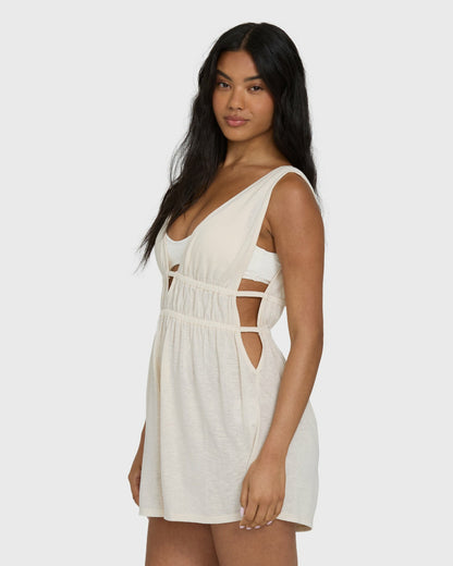 Billabong Women's Golden Sun Romper - White Cap