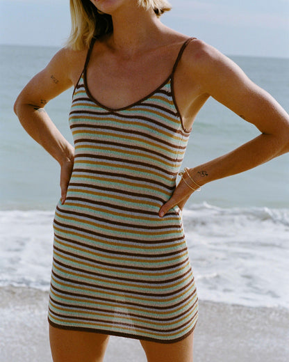 Billabong Women's Summer Sun Mini Dress - Brown Stone