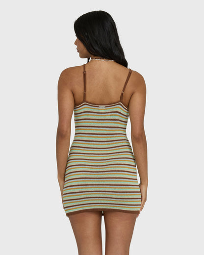 Billabong Women's Summer Sun Mini Dress - Brown Stone