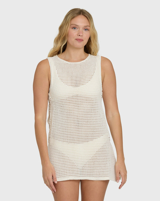 Billabong Women's Rising Tides Cover-Up Dress - White Cap