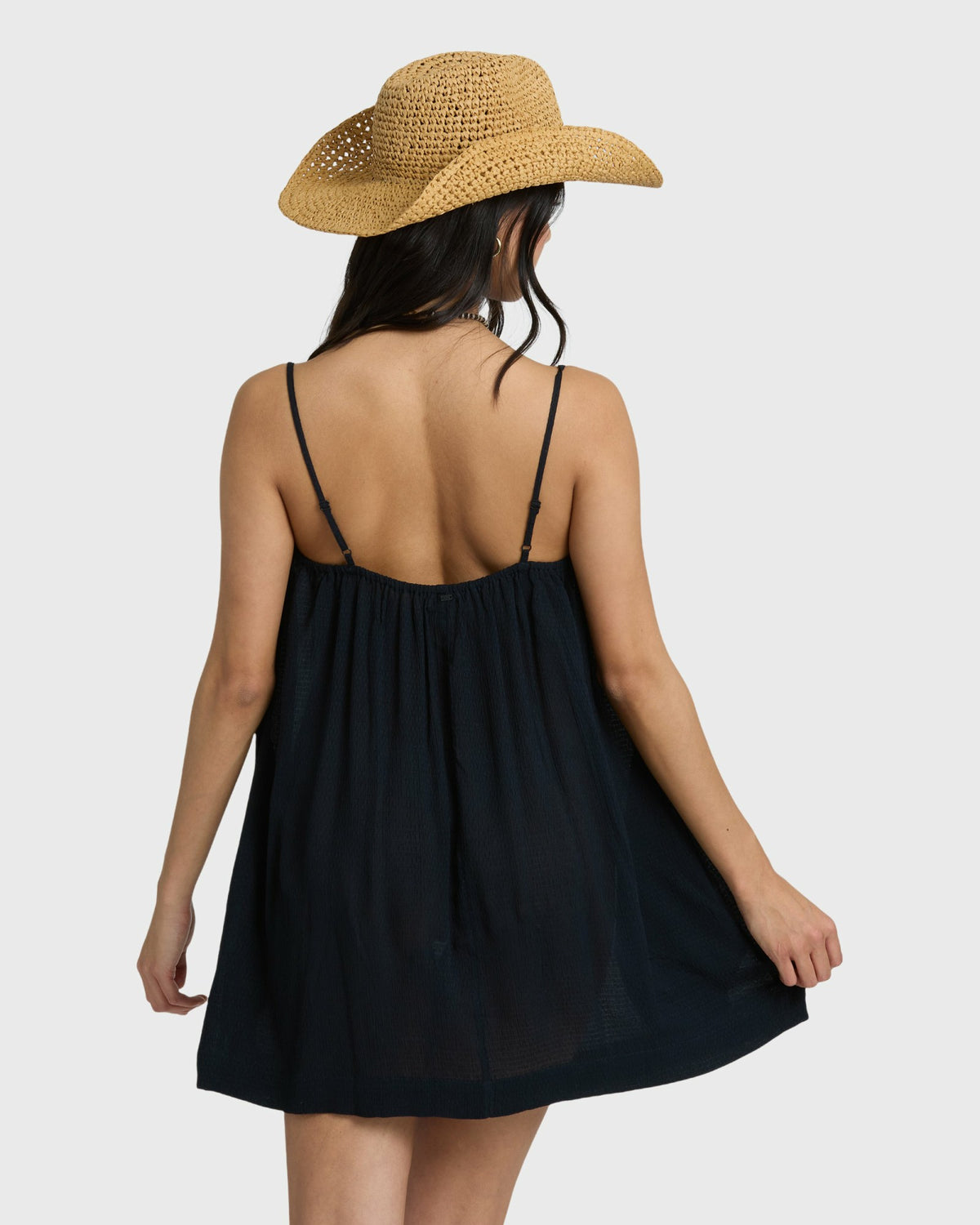 Billabong Women's Beach Song Solid Mini Dress - Black Sands