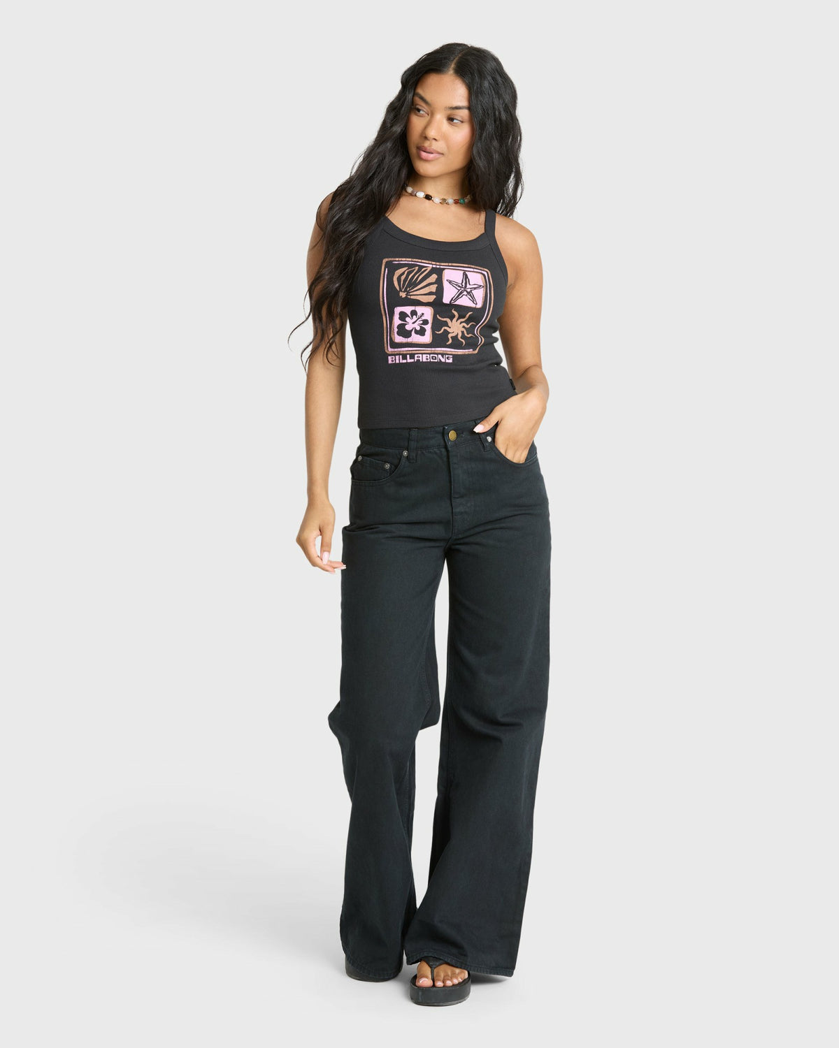 Billabong Women's Day Trip Forever Tank Top - Black Sands