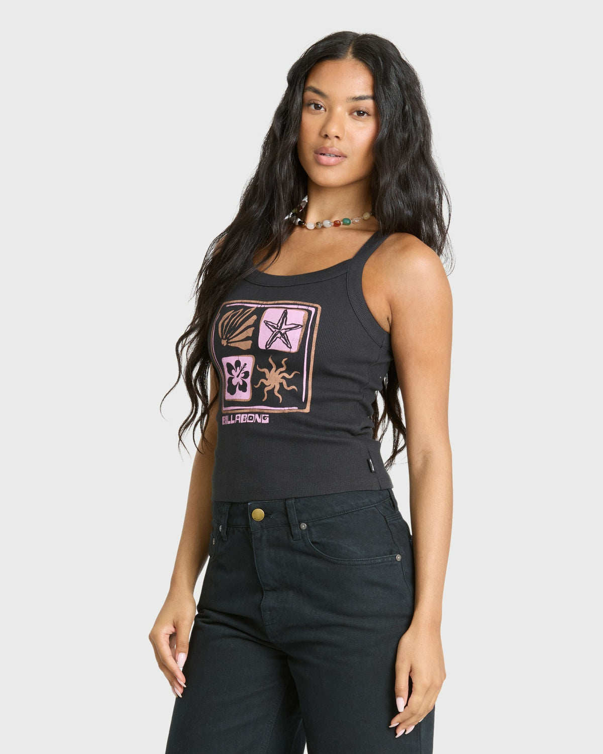 Billabong Women's Day Trip Forever Tank Top - Black Sands