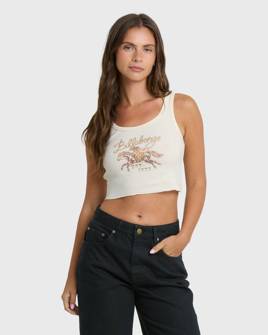 Billabong Women's Outpost Ritual Tank Top - White Cap