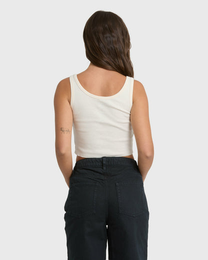 Billabong Women's Outpost Ritual Tank Top - White Cap