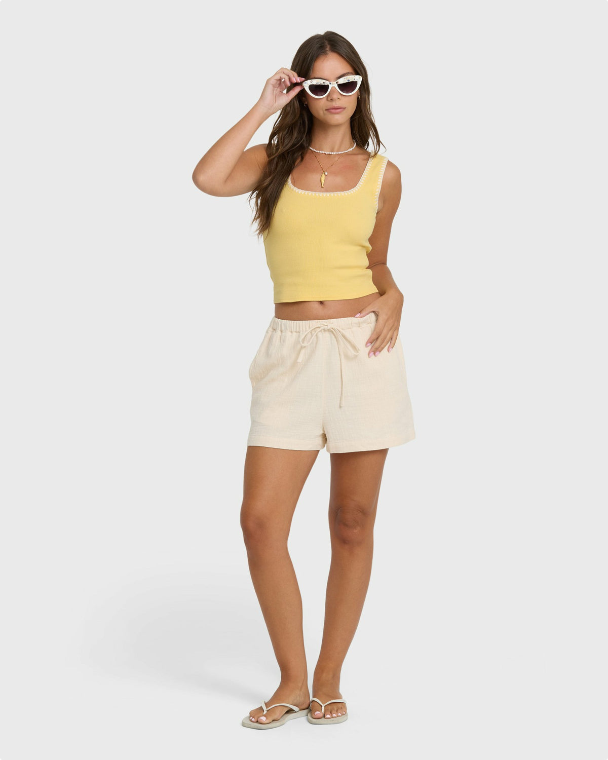 Billabong Women's Shell Time Tank Top - Sundress