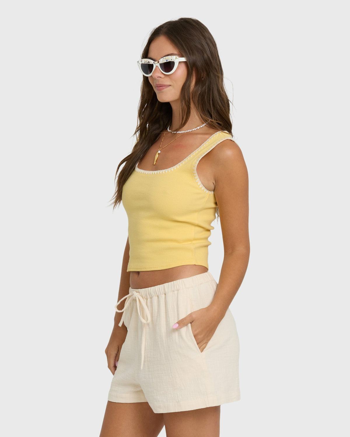 Billabong Women's Shell Time Tank Top - Sundress