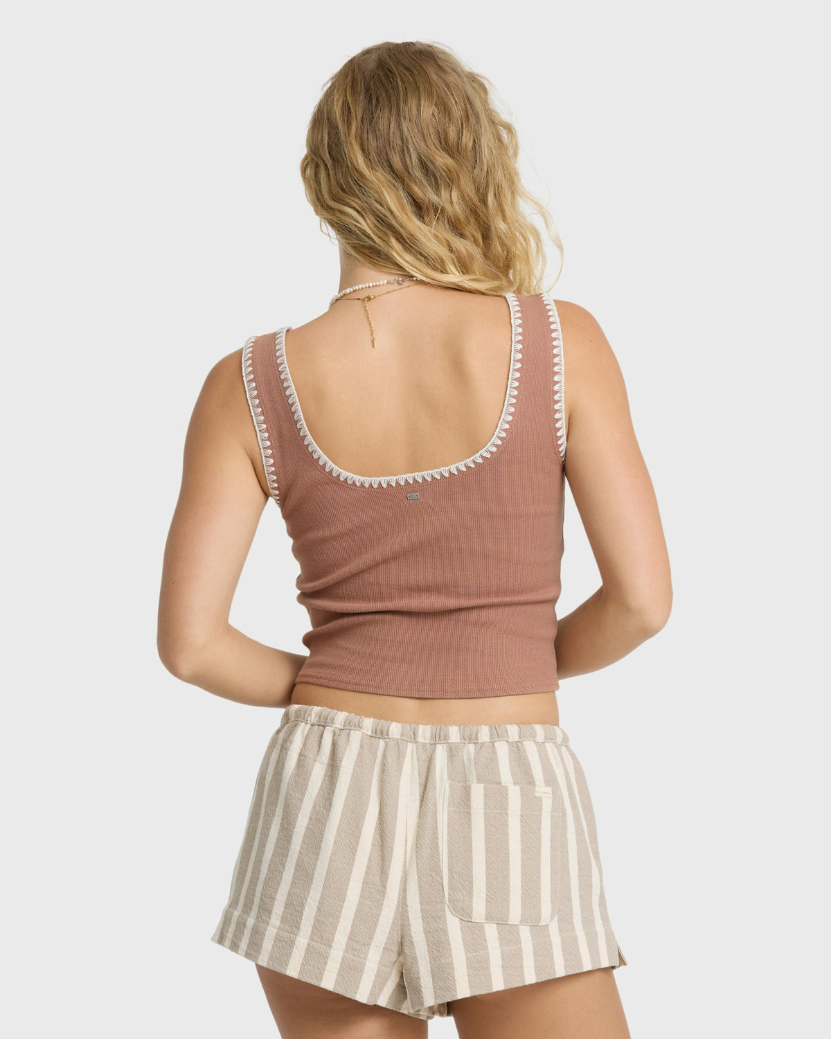 Billabong Women's Shell Time Tank Top - Sugar Almond