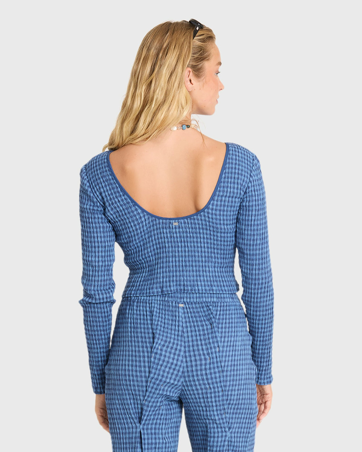 Billabong Women's Twilight Dreamer Long Sleeve Woven Shirt - True Navy