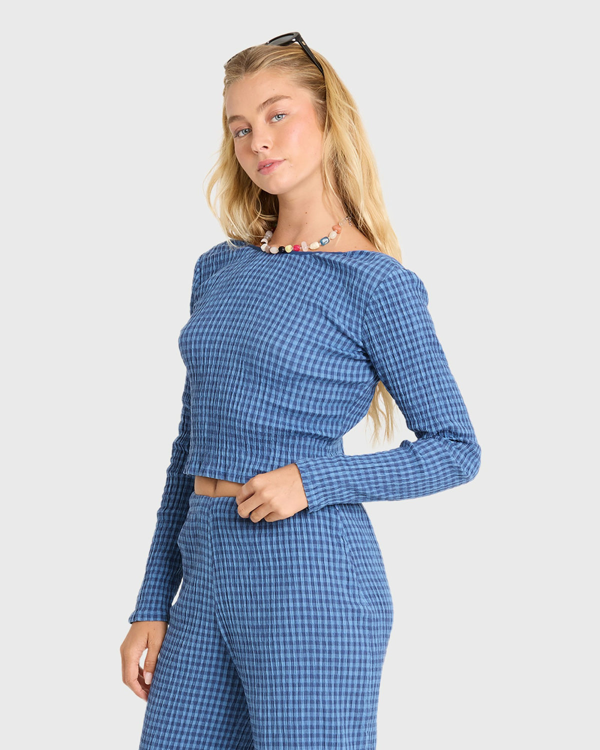 Billabong Women's Twilight Dreamer Long Sleeve Woven Shirt - True Navy
