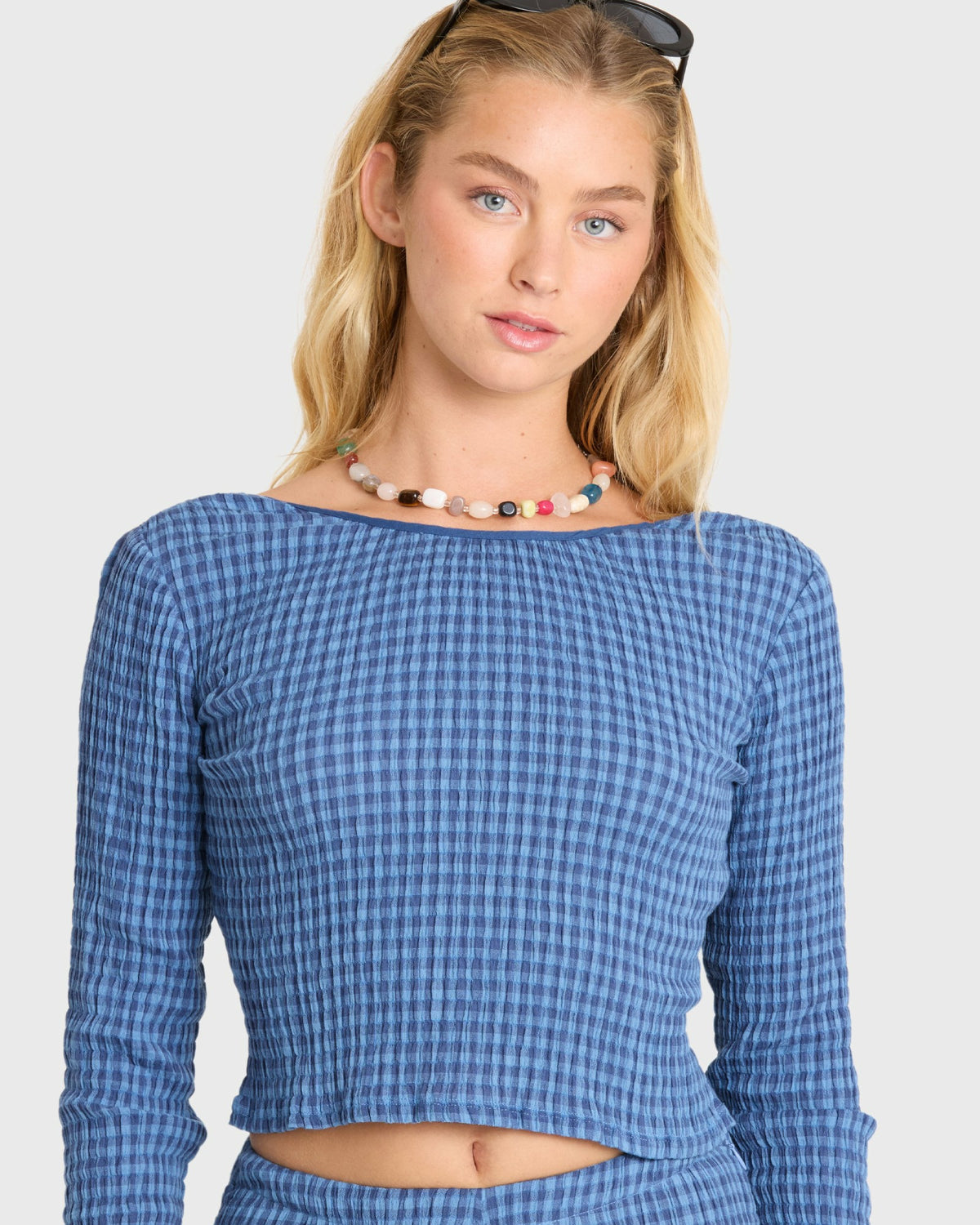 Billabong Women's Twilight Dreamer Long Sleeve Woven Shirt - True Navy