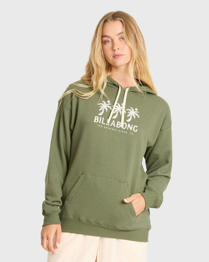 Billabong Women's Far From Shore Pullover Hoodie - Canteen