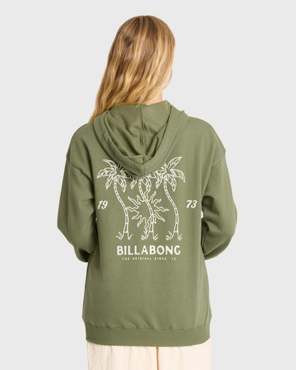 Billabong Women's Far From Shore Pullover Hoodie - Canteen