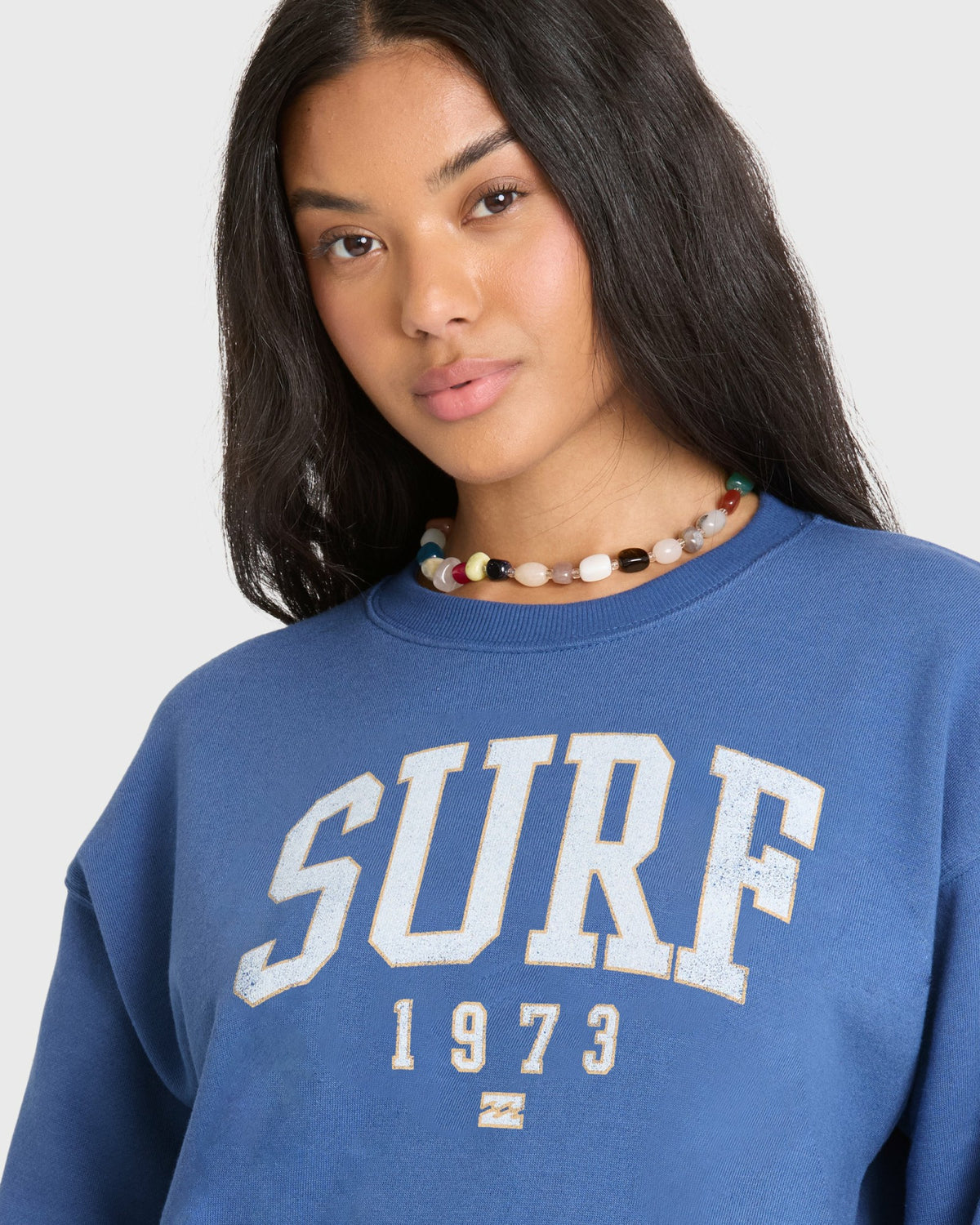 Billabong Women's Gone Surfing Crewneck Sweatshirt - True Navy