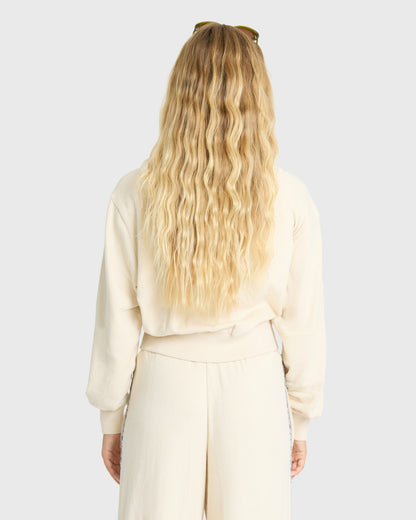 Billabong Women's Palm 73 Zip-Up Hoodie - White Cap