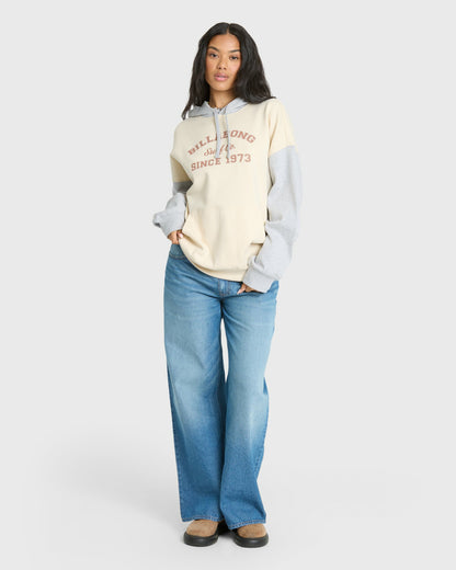 Billabong Women's Gold Coast Pullover Hoodie - Salt Crystal