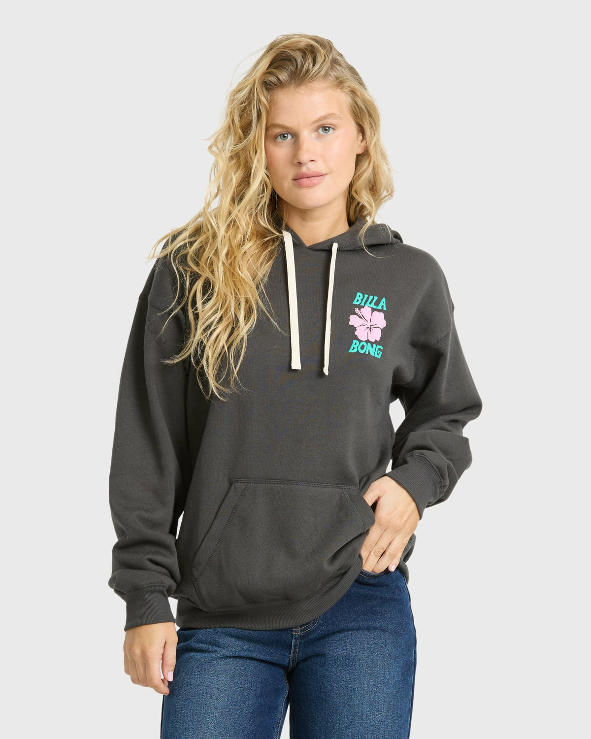 Billabong Women's Midnight Session Pullover Hoodie - Off Black
