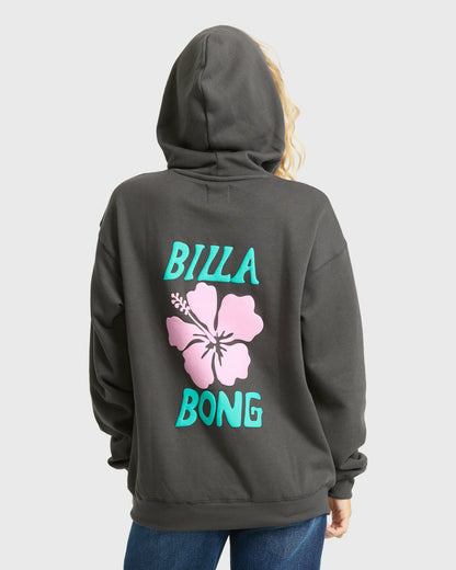 Billabong Women's Midnight Session Pullover Hoodie - Off Black