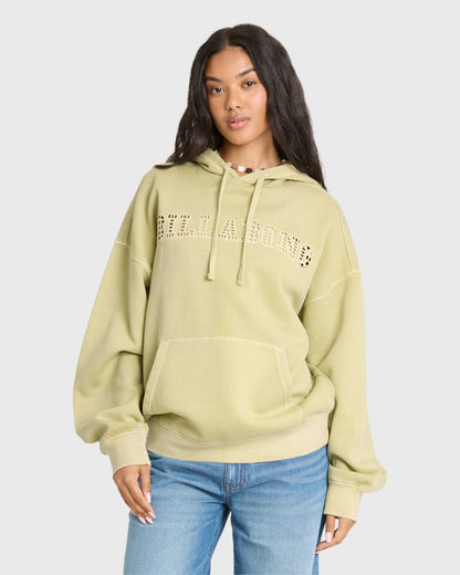 Billabong Women's Forever Young Pullover Hoodie - Smoke Green