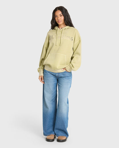 Billabong Women's Forever Young Pullover Hoodie - Smoke Green
