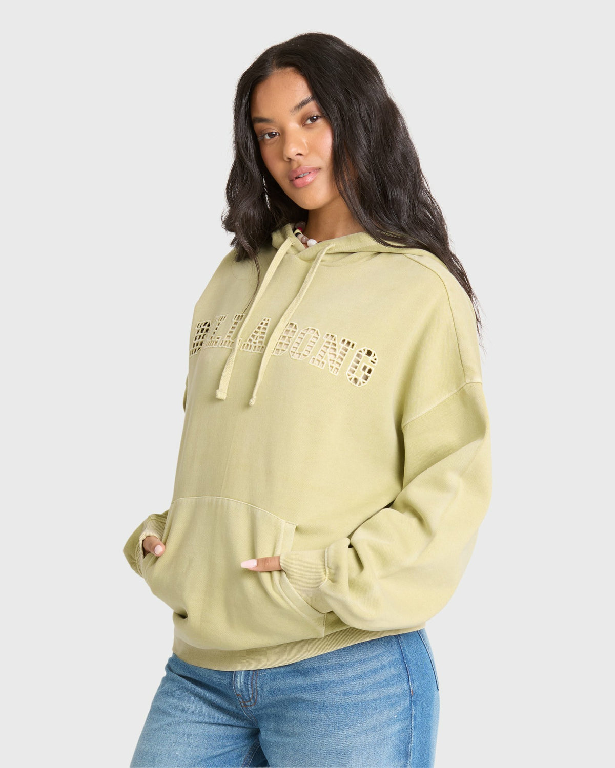 Billabong Women's Forever Young Pullover Hoodie - Smoke Green