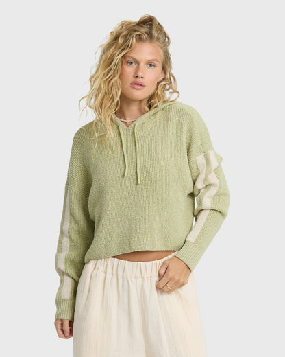 Billabong Women's Dawn Pullover Hoodie - Smoke Green