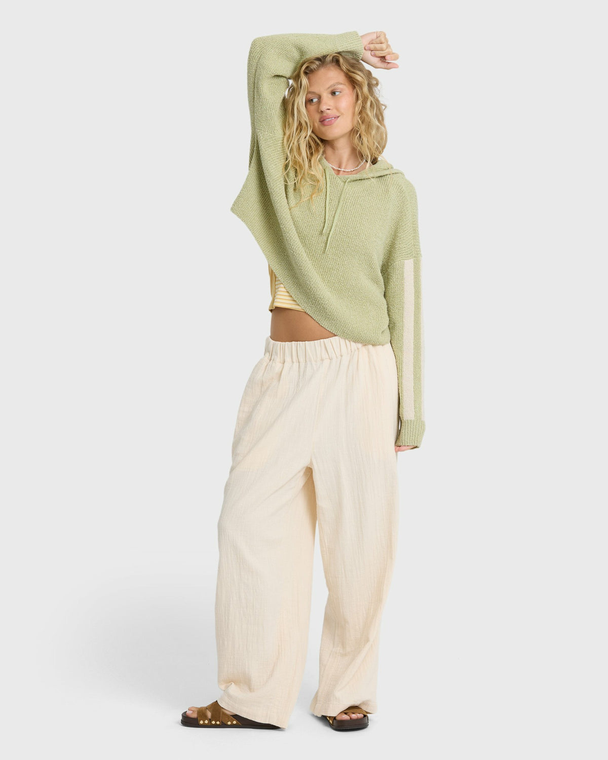 Billabong Women's Dawn Pullover Hoodie - Smoke Green